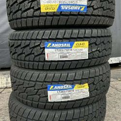 265 75 16 LANSAIL RANGERBLAZER A/T NEW TIRES 