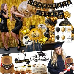  Bundle Graduation Party Decorations Supplies 👨🏻‍🎓🧾🍾🎉✨️