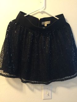 Steve Madden black sequin skirt