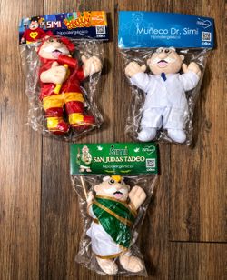 Dr. Simi Plush Bundle – Chapulín + San Judas + Doctor (NEW)