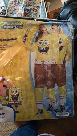 Sponge bob Halloween costume size small medium