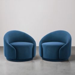 Barrel Swivel Accent Chair