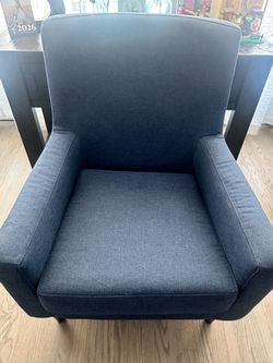 Blue side chair for living room