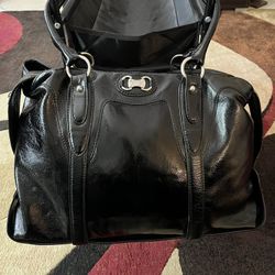 🔥Michael Kors Patent Leather Slouchy Satchel