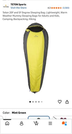 Teton 20F and 5F Degree Sleeping Bag