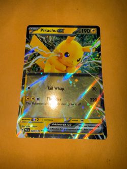 Pikachu ex Pokemon card