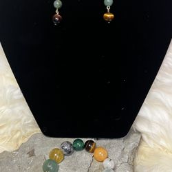 Menopause Beaded Bracelet And Earrings 