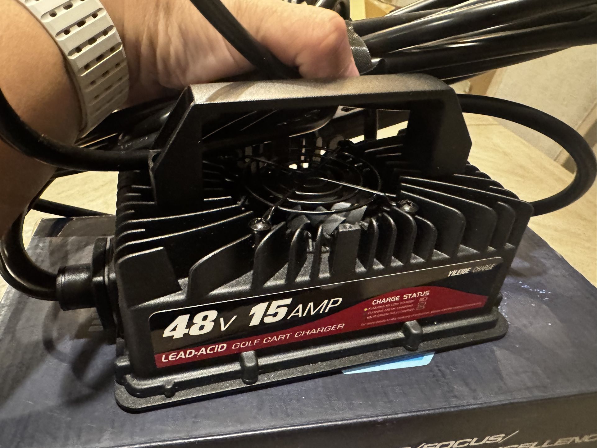 15 Amp 48 Volt Golf Cart Battery Charger for Yamaha G19-G22 Carts