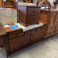 Brown Wood Long Dresser New (in Store) 