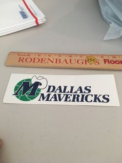 Vintage Dallas Mavericks bumper sticker