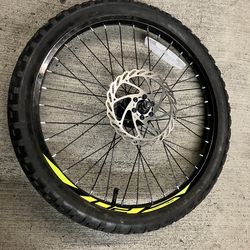 20" Front Bike Wheel - Disc Brake & Rotor Included
