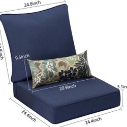 Patio Outdoor Cushions 24x24