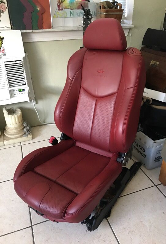 Infiniti G37 G37s G37x 350z 370z Ipl Red Leather Seat For In Fort Lauderdale Fl Offerup - Infiniti G37 Coupe Leather Seat Covers