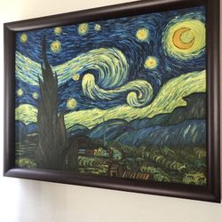Van Gogh Starry Night on canvas