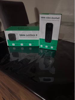 Blink outdoor 4 camera and blink video doorbell