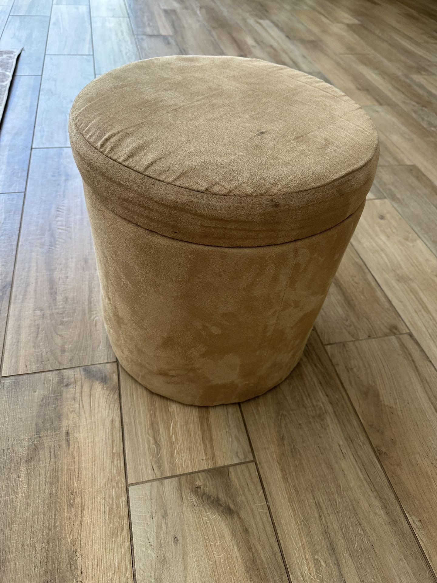 Padded Stool With Storage