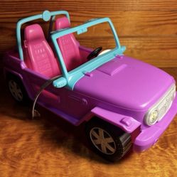 2019 Barbie Purple Jeep GMT46 Off Road Vehicle w/ Seat Belts