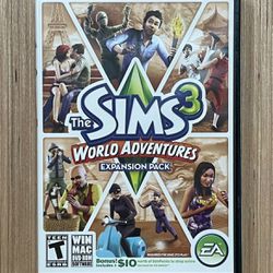 The Sims 3: World Adventures Expansion Pack PC Computer 2009 Win/Mac DVD-Room Software