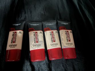 4 L'Oreal Paris K1828700 Infallible Pro-Matte Liquid Longwear Foundation Makeup, 102 Shell Beige, 1 Fl; Oz. 