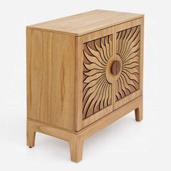 Console Cabinet Natural Oak finish, New Especial price 