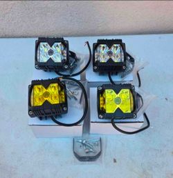 LED Light Pods Work Lights Luces Focos Niebla Neblina Chevy Gmc Ford Toyota Dodge Ram Chevrolet Jeep