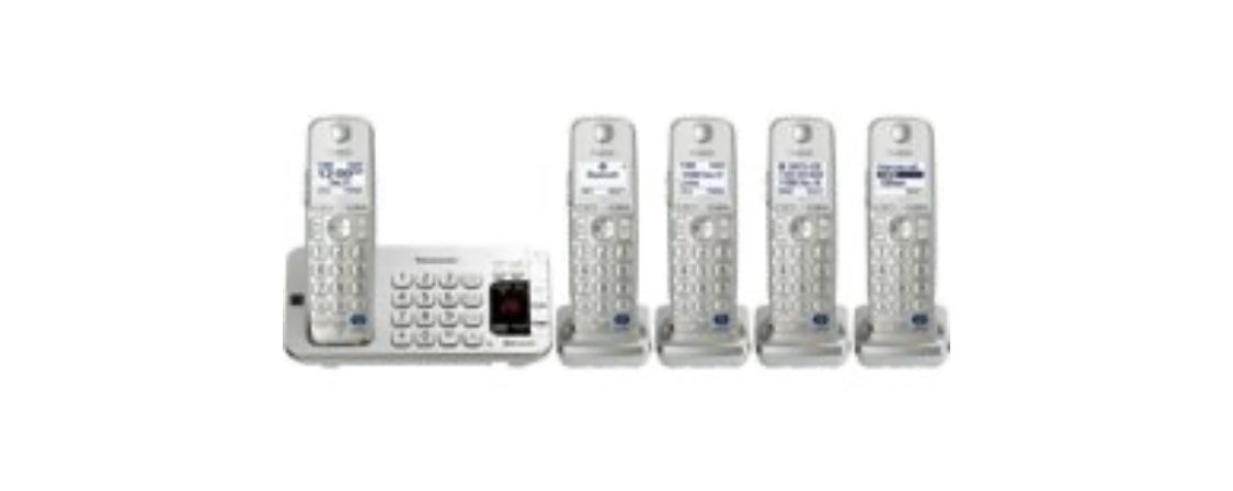 Panasonic KX-TGE275S Link2Cell Bluetooth Cellular Convergence Solution with 5 Handsets