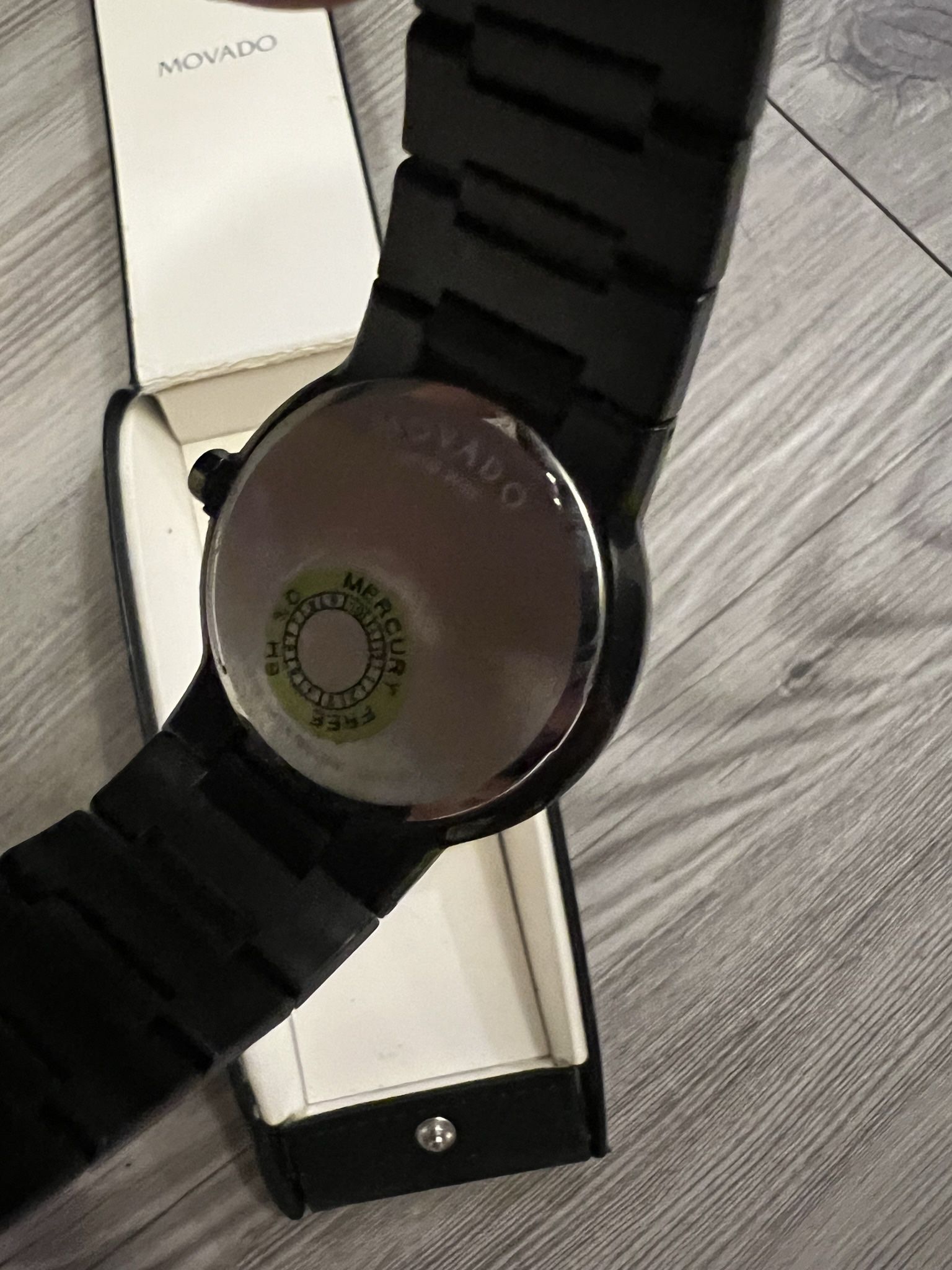 Movado Sapphire Black Watch