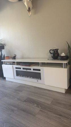 Entertainment center fireplace