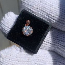 8mm White Diamond charm 