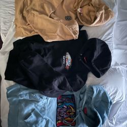 3x Supreme Lacoste, Cop Car, Chainstitch Hooded Sweater Size M Champion 