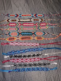 Mexican bracelets/ anklets (all come together)