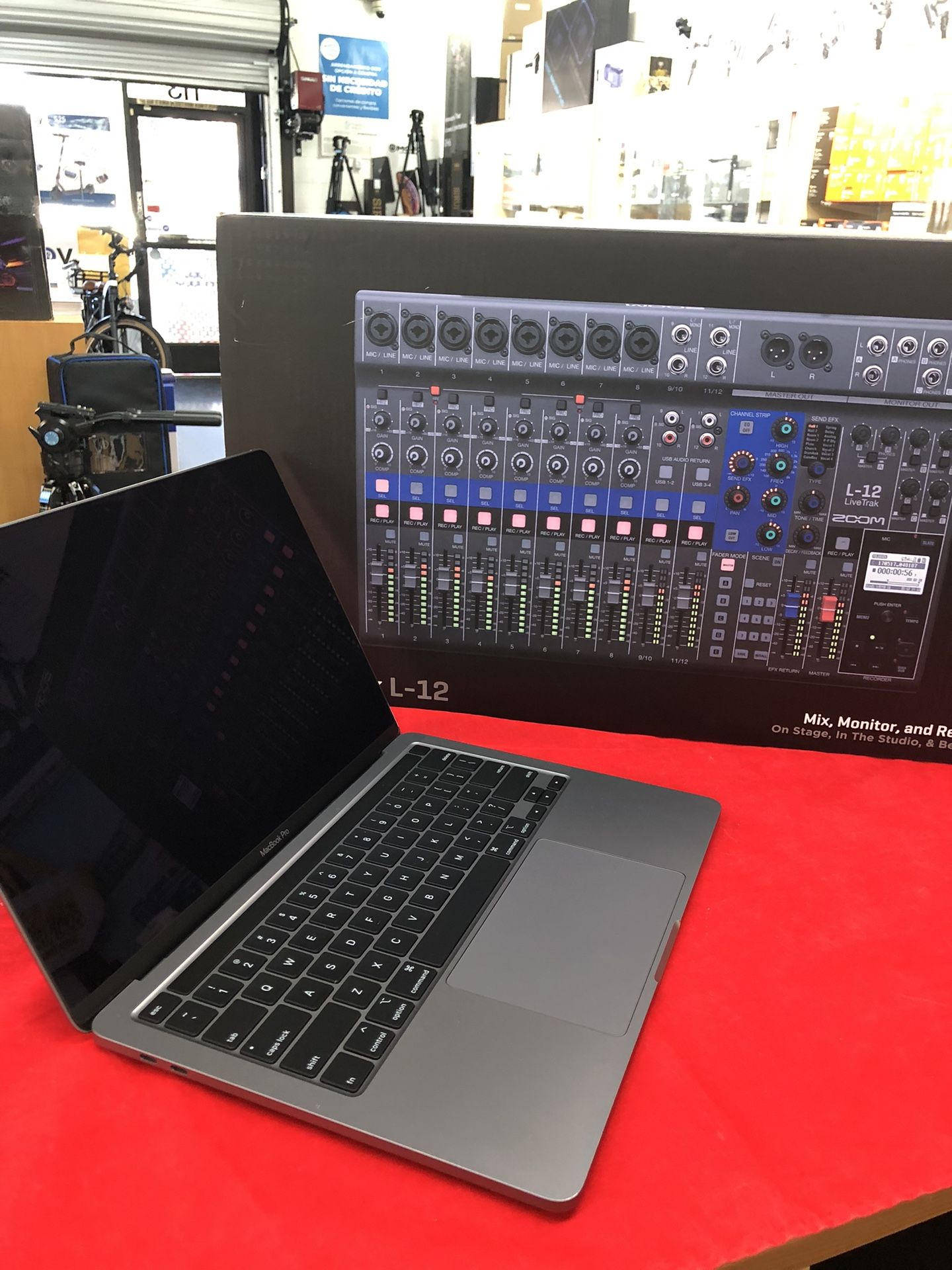 Zoom LiveTrak L-12 Mixer- Multitrack Recorder With i9 MacBook Pro 32GB/ 1TB SSD/ 16” 2019 Reconditioned