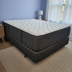 New Queen Mattress And Box Spring 2 pc Bed Frame Is Not Included 
