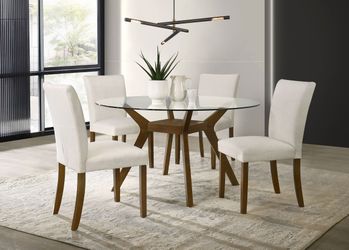 Paxton Brown / Beige Dining Set