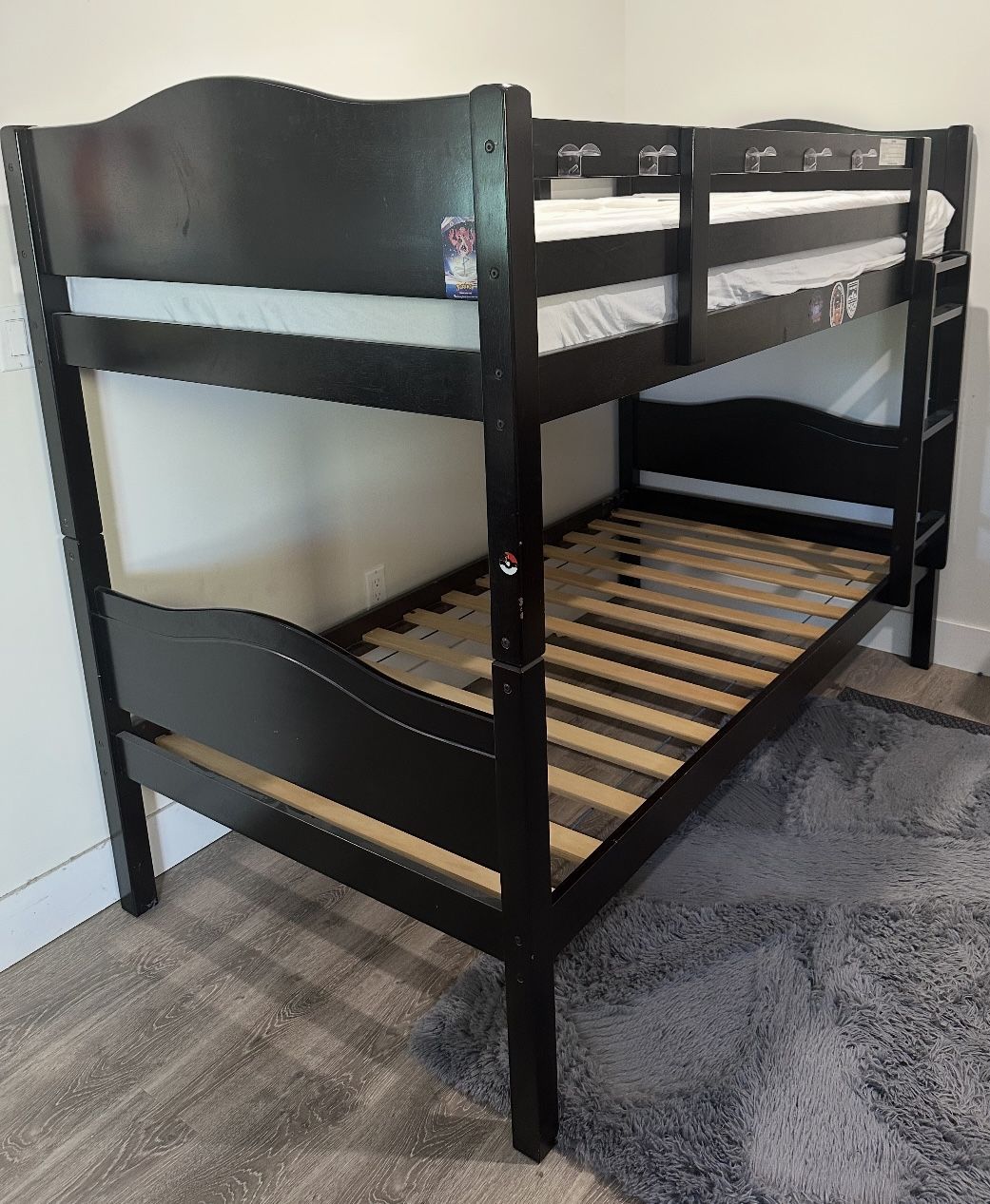 Twin Size Wood Bunk Bed