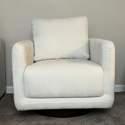 Ashley Ivory Swivel Arm Chairs (Set Of 2)