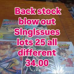 Back Stock Blow Out Slnglssues Lots Of 25 All Different 