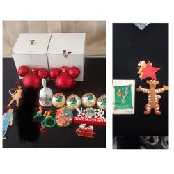 Disney Christmas Ornaments Lot