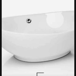 Modern Ceramic Vessel Sink - Vanity Bowl - Large Oval White..... CHECK OUT MY PAGE FOR MORE ITEMS