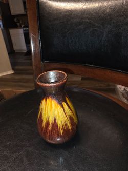 Small Ceramic Drip Glaze Vase
