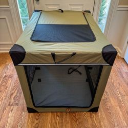 NEW 42" Soft Foldable Portable 4-Door Dog Crate - Pet Travel Kennel Carrier Playpen - $140 Retail