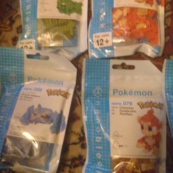 Brand New  Pokémon Nanoblock Sets 10 Dollars Each