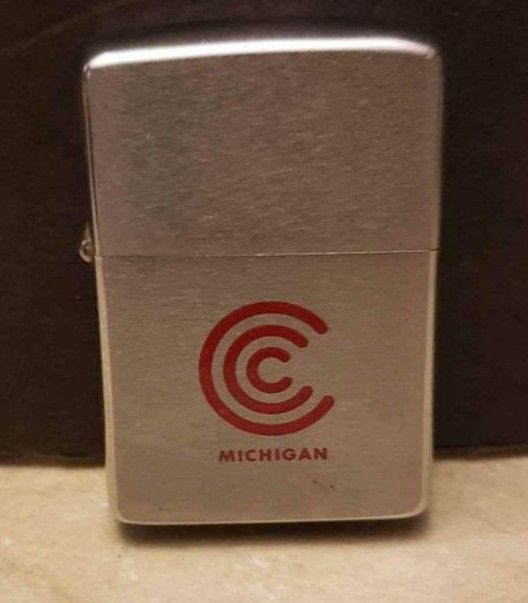 Vintage Zippo Advertising Lighter - CONTINENTAL CAN COMPANY Michigan - 1966 - FIRM PRICE HARD TO FIND