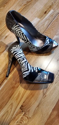 Zebra Print High Heels