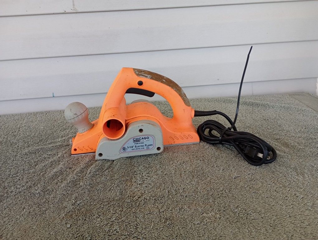 CHICAGO ELECTRIC POWER TOOLS 3 1/4" ELECTRIC PLANER MODEL 91062