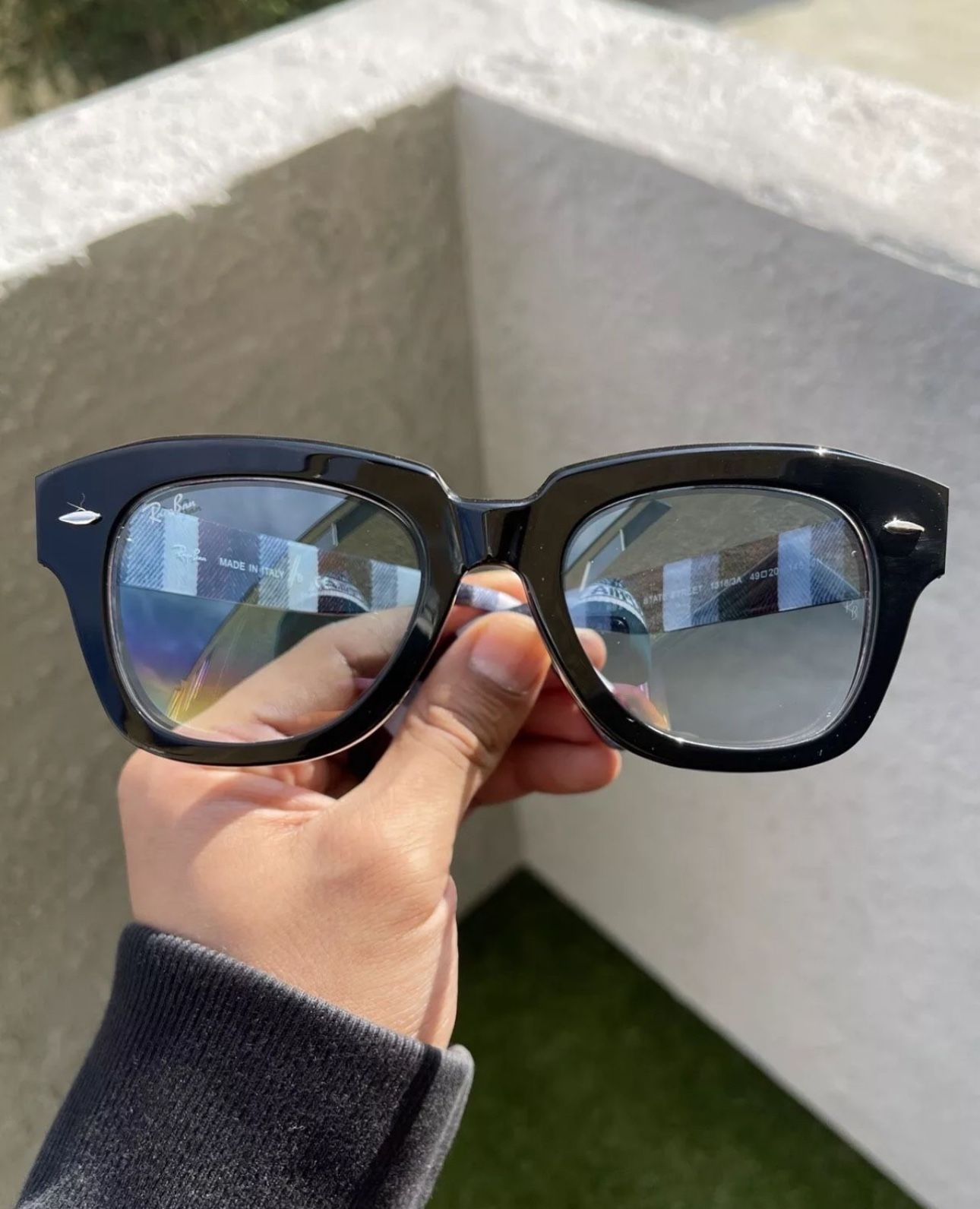 Grey Gradient Ray Ban State Street Femme NWT Ray Ban State Street