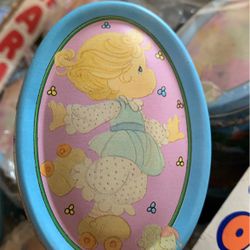 New In Bag, Rare 1992 Enesco Precious Moments Collection Metal Baskets