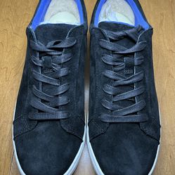 Ugg Australia Karine Black Suede Sneakers Womens Size 11 Lace Up 1015044