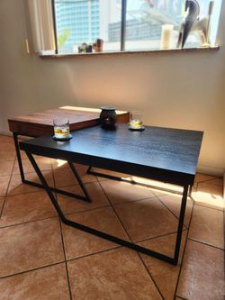 Modern Sleek Geometric Split Table