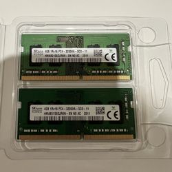 8GB (2-4GB) - DDR4 - PC3200